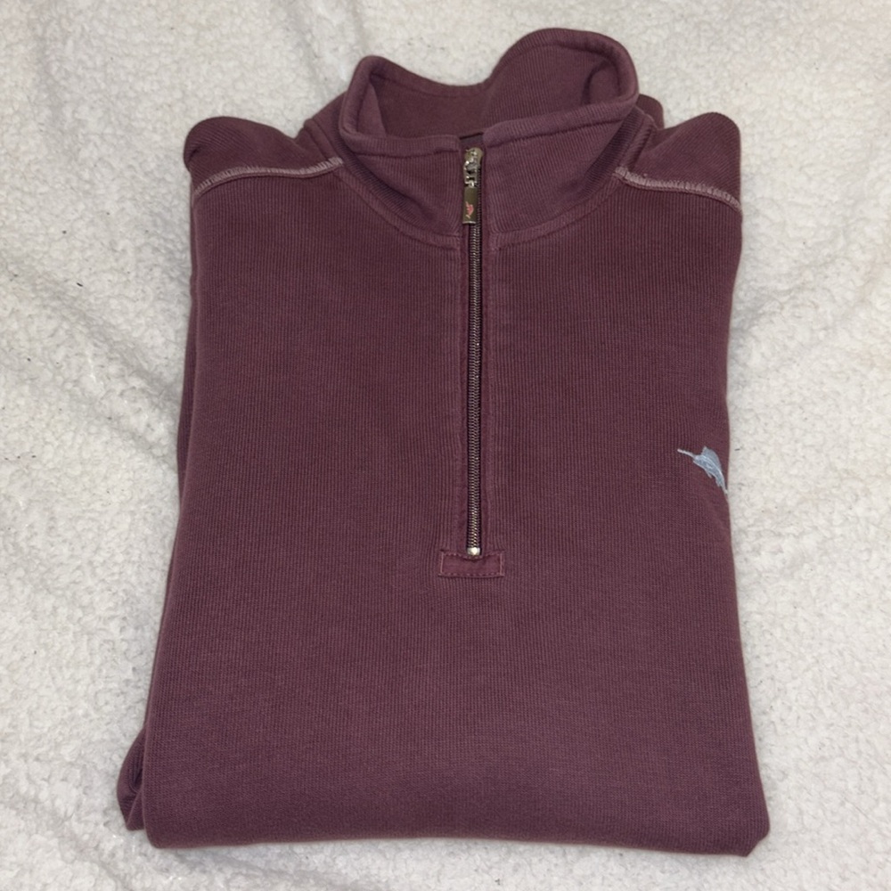 Tommy Bahama Burgundy Half Zip